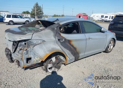2013 Hyundai Elantra Gls from USA, damaged, VIN 5NPDH4AE6DH340242